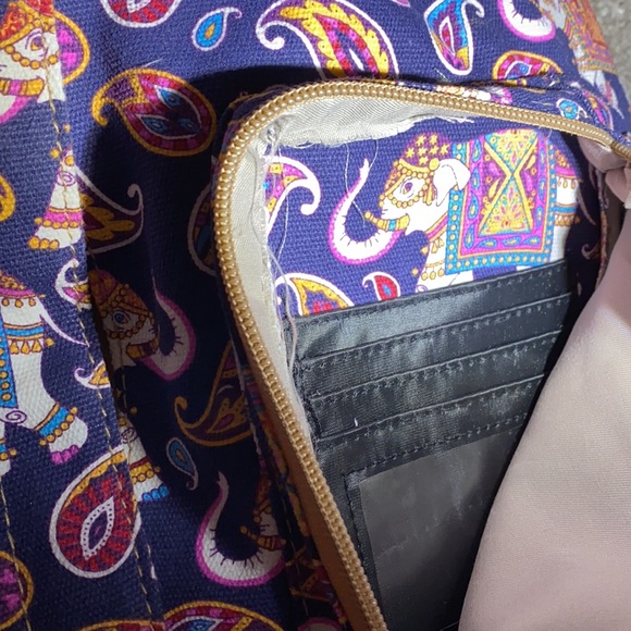 One shoulder Backpack carryall elephant print - Picture 5 of 14